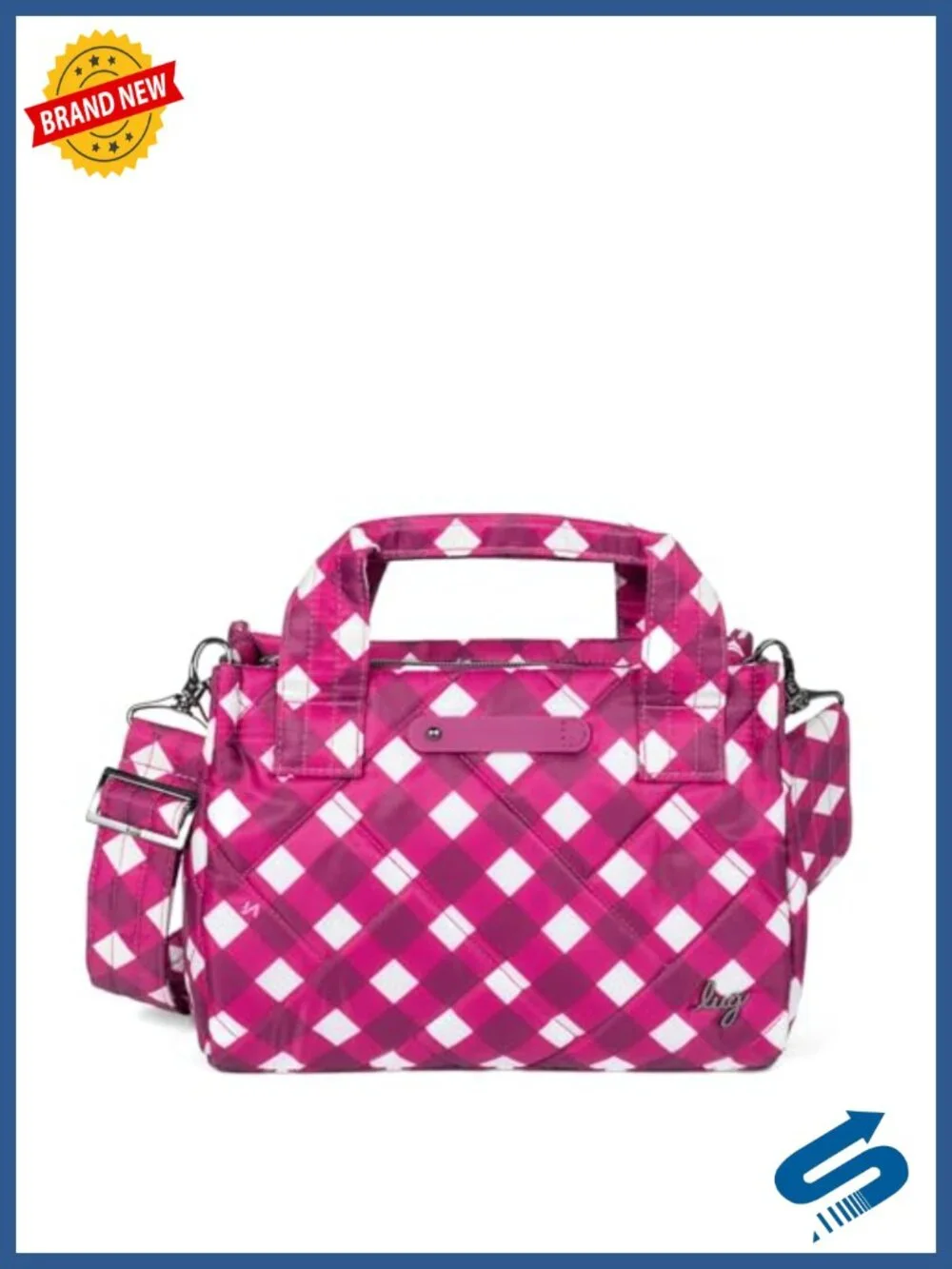 Lug Jitterbug Crossbody Bag - Lightweight Water Repellent with Charm Bar, 3